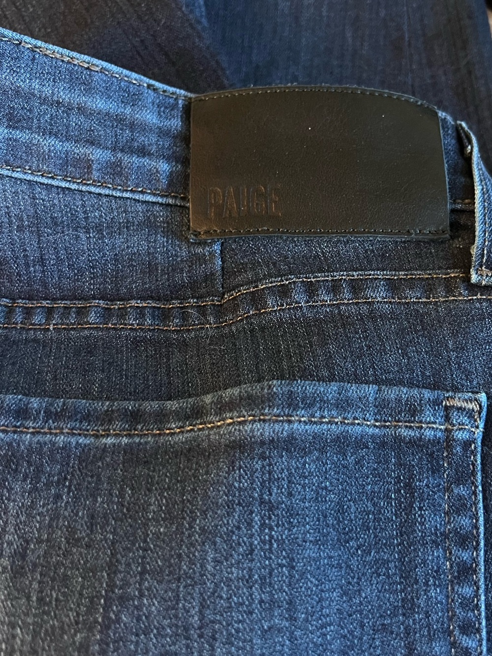 Men’s Paige Croft Skinny Jeans in After Hours Wash size 38 dark blue
